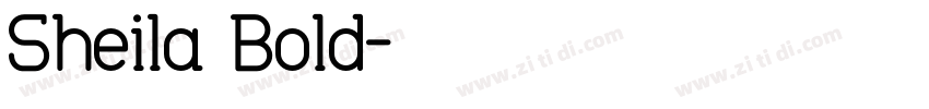 Sheila Bold字体转换